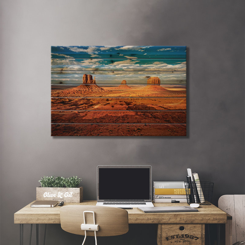 Monument Valley I, H 18 po x l 26 po x P 1,5 po