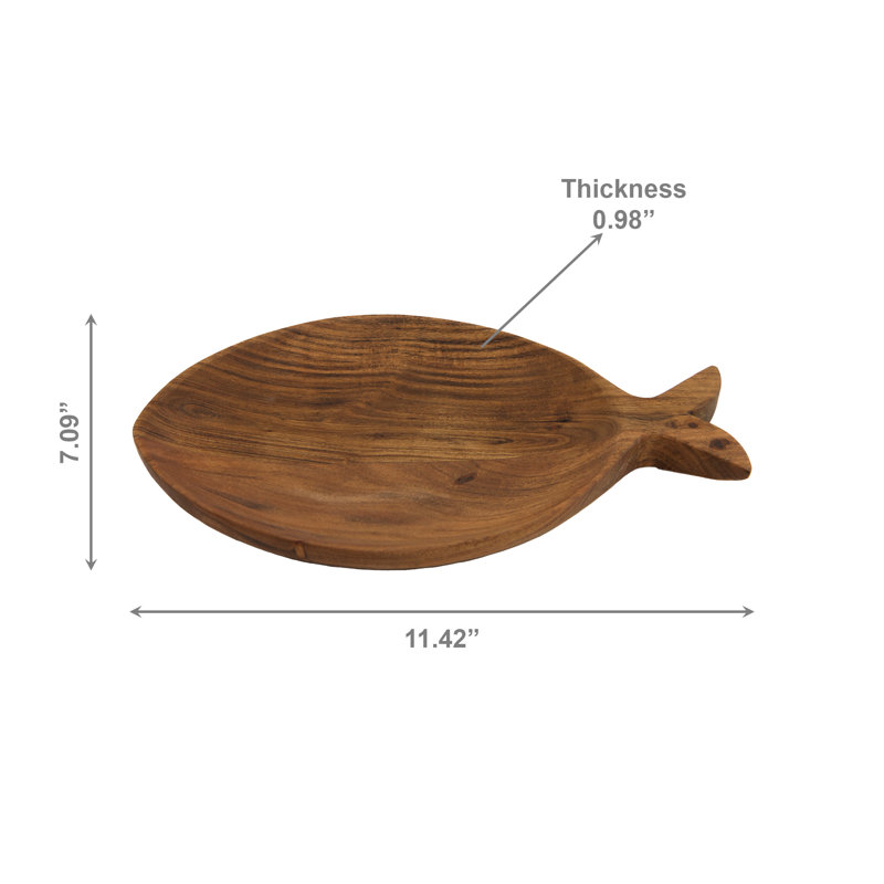 Plateau de service en bois d'acacia Marlee