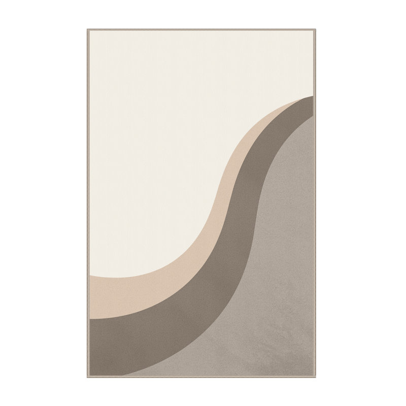 Tapis beige moelleux moelleux et minimaliste Eatman, 8x10