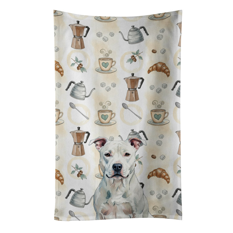 Torchon blanc blanc Staffordshire Terrier, Staffordshire terrier blanc américain