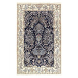 One-of-a-Kind 6'7" x 10'5" Area Rug in Navy Blue/Ivory
