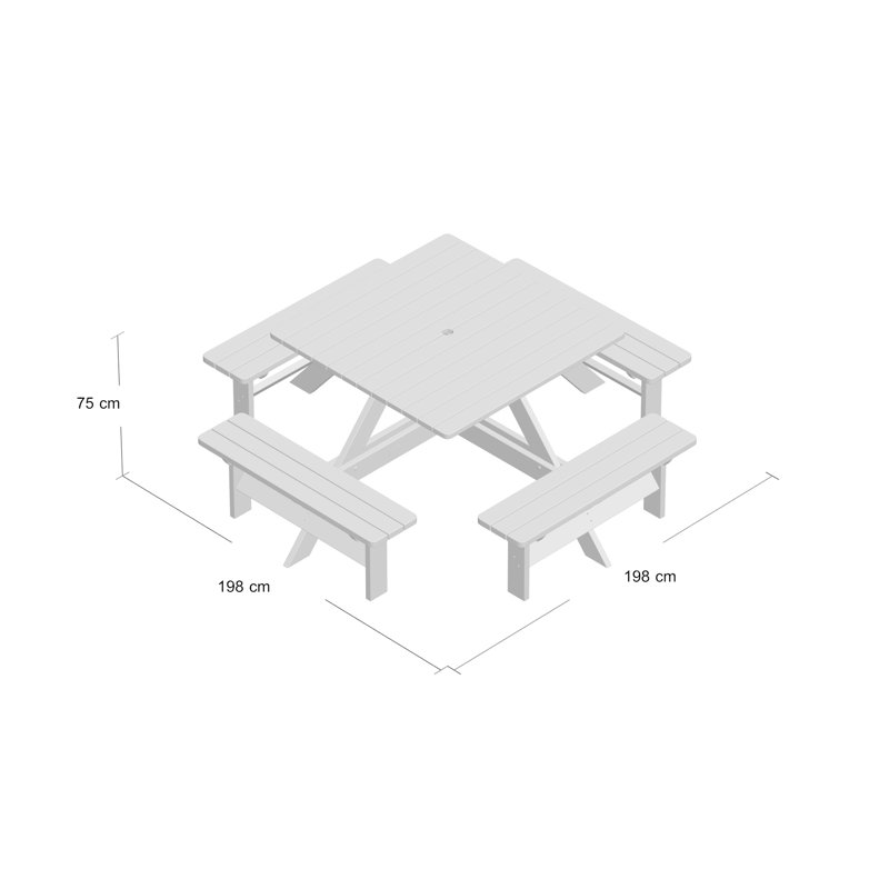 Rowlinson Square Picnic Table