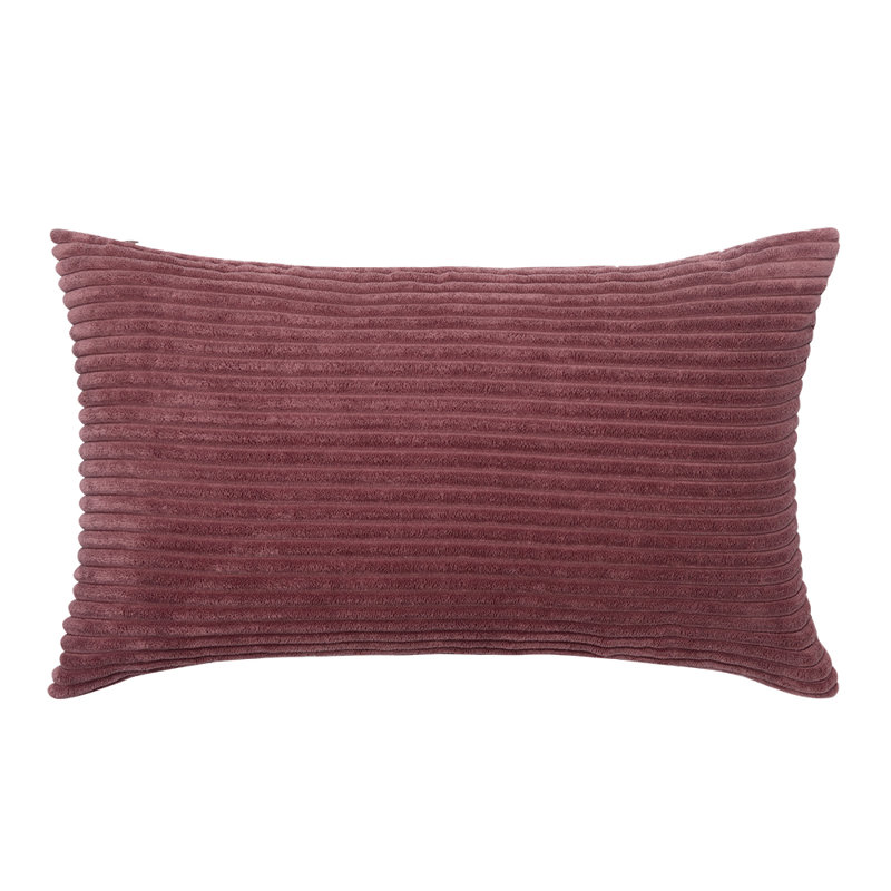 Coussin rayé, Rouge canneberge