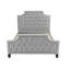Lit double en gris