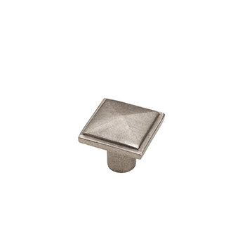 Mission Bronze Square Knob, Platinum