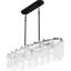 Lustre linéaire noir mat 5 lumières Cassidy