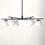 Monika 6 Light Metal Dimmable Sputnik Chandelier-1757430015