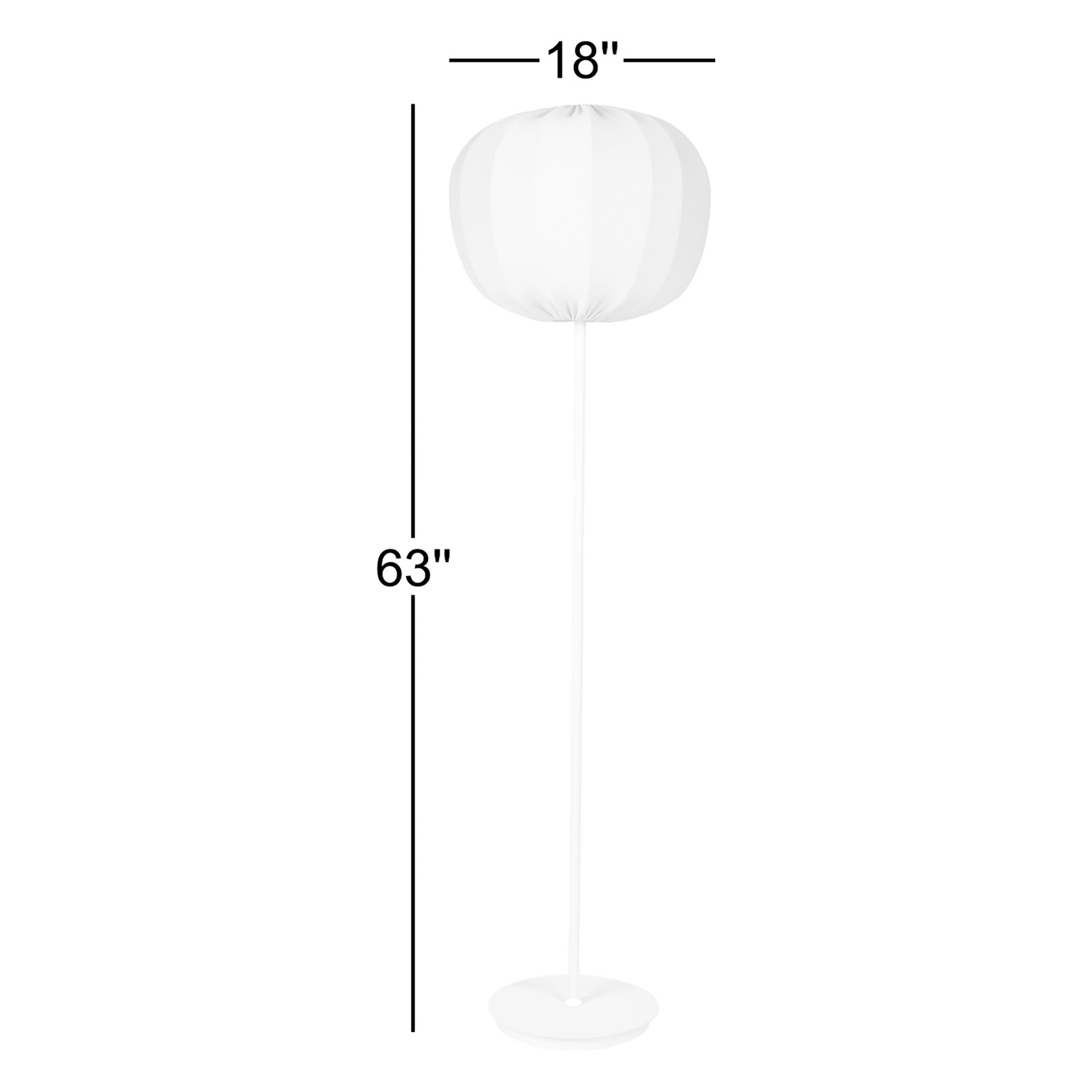 Shem 63'' Dimmable Floor Lamp