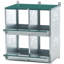 4 Compartment Chicken Nesting Boxes, Metal Nesting Boxes Wall Mount Chicken Egg Laying Box for Different Chicken Breeds