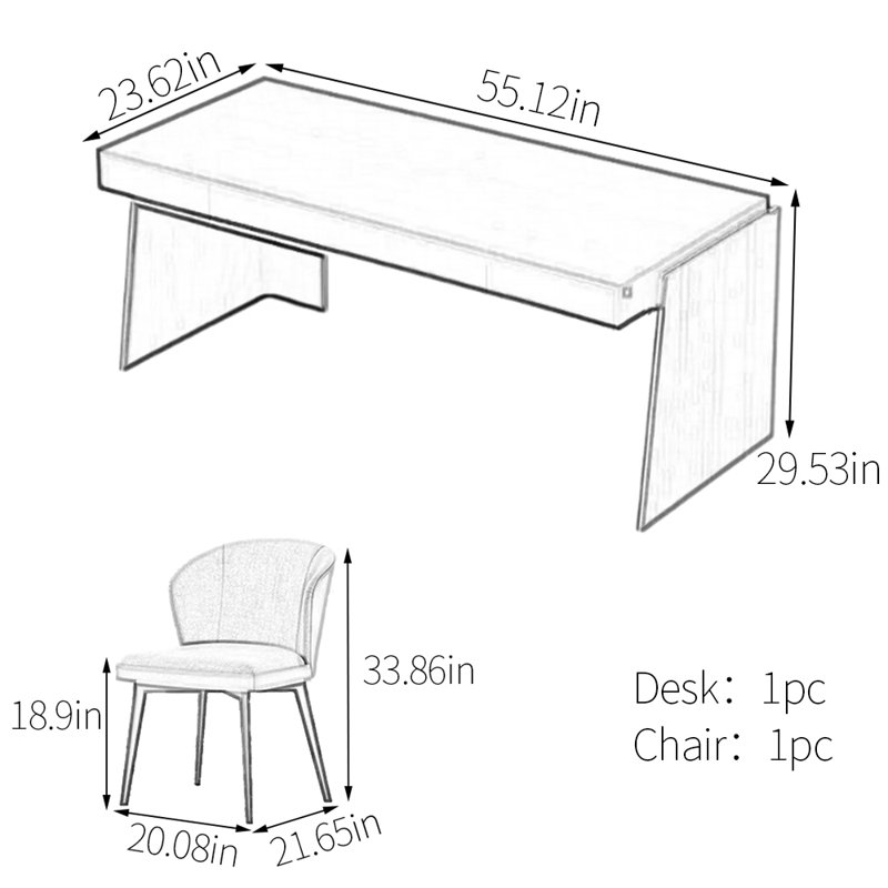 Driskill, 29.53" H x 55.12" W x 23.62" D