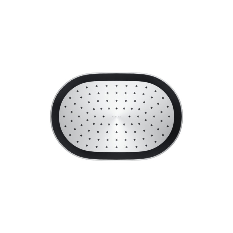 Statement1.75 GPM Oblong 12 in. Rainhead with Katalyst Air-Induction Technology, Polished Chrome