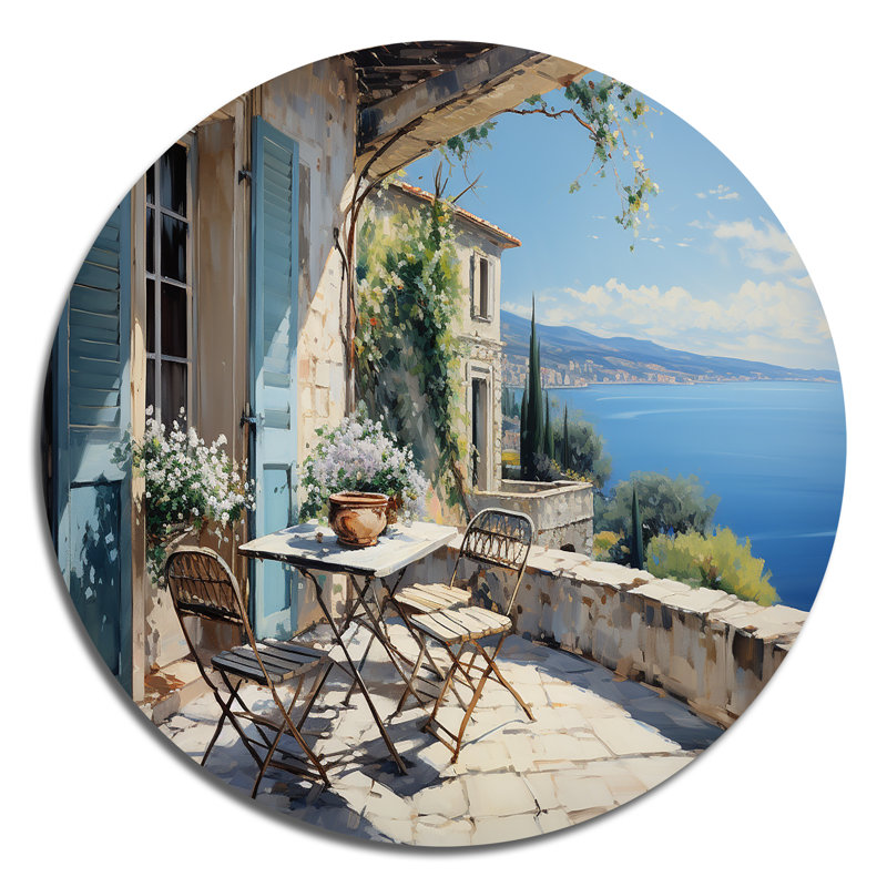 Pettway - Paysages d'art rond en métal, H 16 po x l 16 po