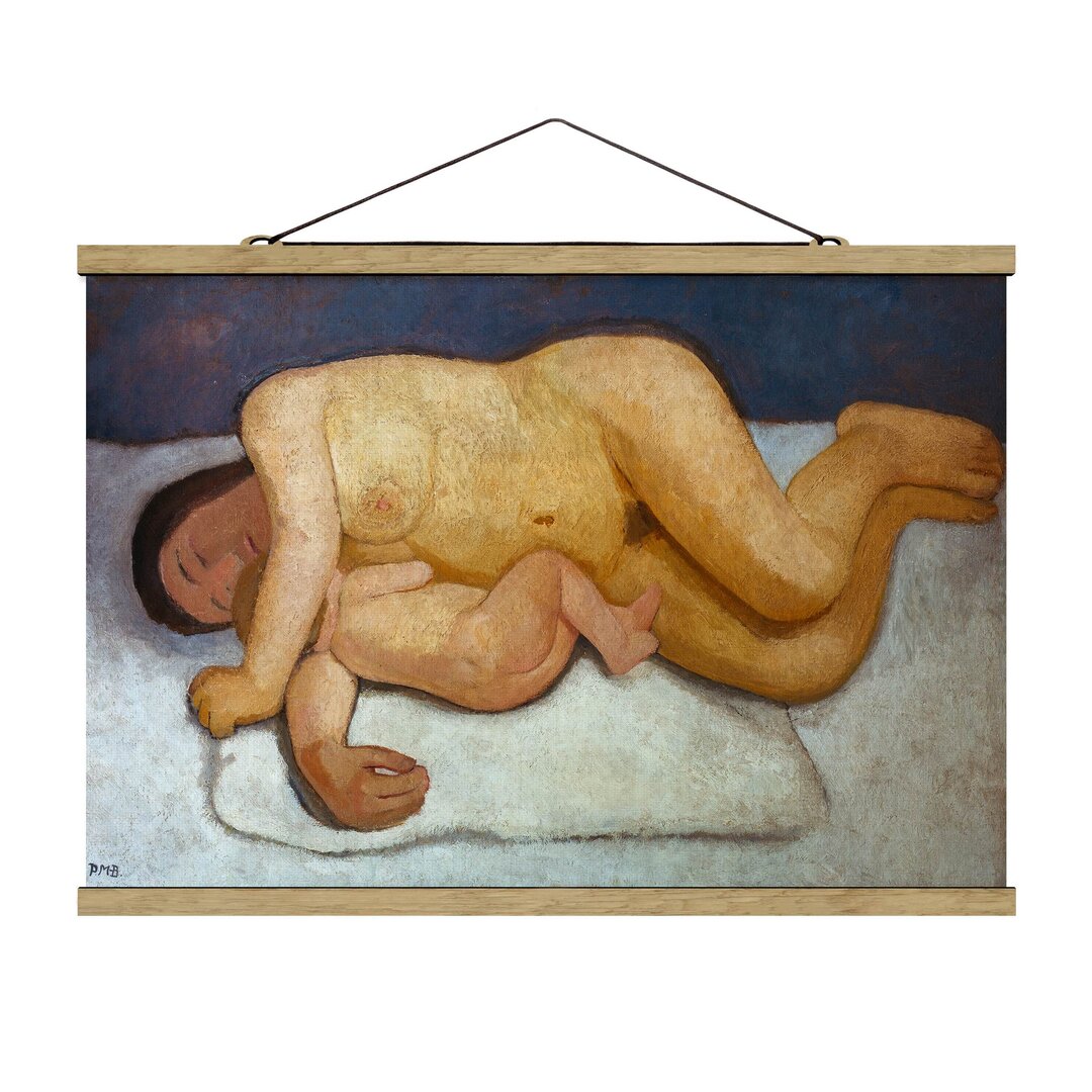 Stoffbild Resting Mother von Paula Modersohn