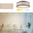 Fabrise 15in LED Flush Mount 5-CCT 2700-3000-3500-4000-5000K Selectable Color Temperature 36W 1,550 Lumens with Linen Fabric Shade in Black-127167526