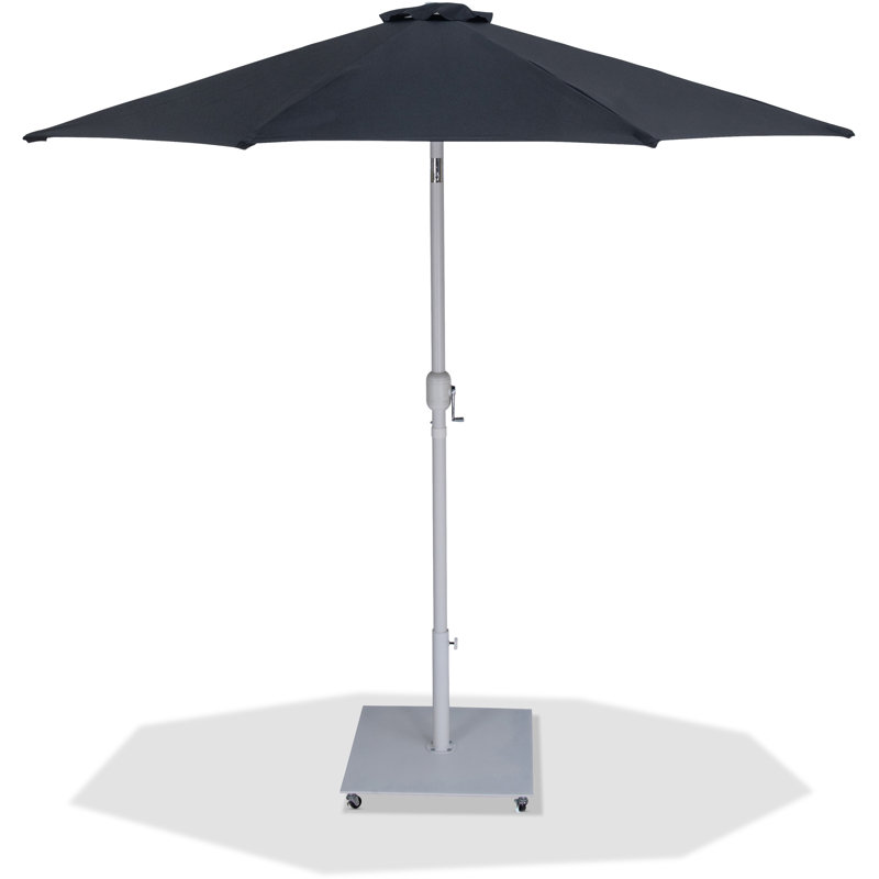 Parasol de patio en tissu / aluminium avec base Chavelle