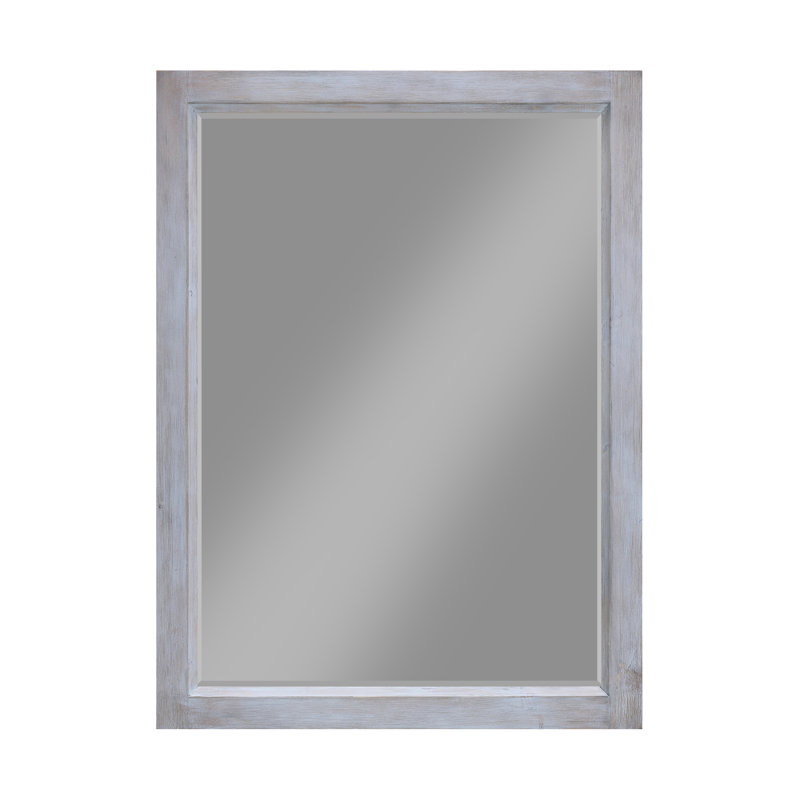 Atze - Rectangular Dresser Mirror - Distressed White Finish