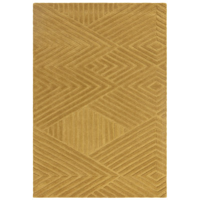 Berthamae Geometric Wool Hand Woven Area Rug