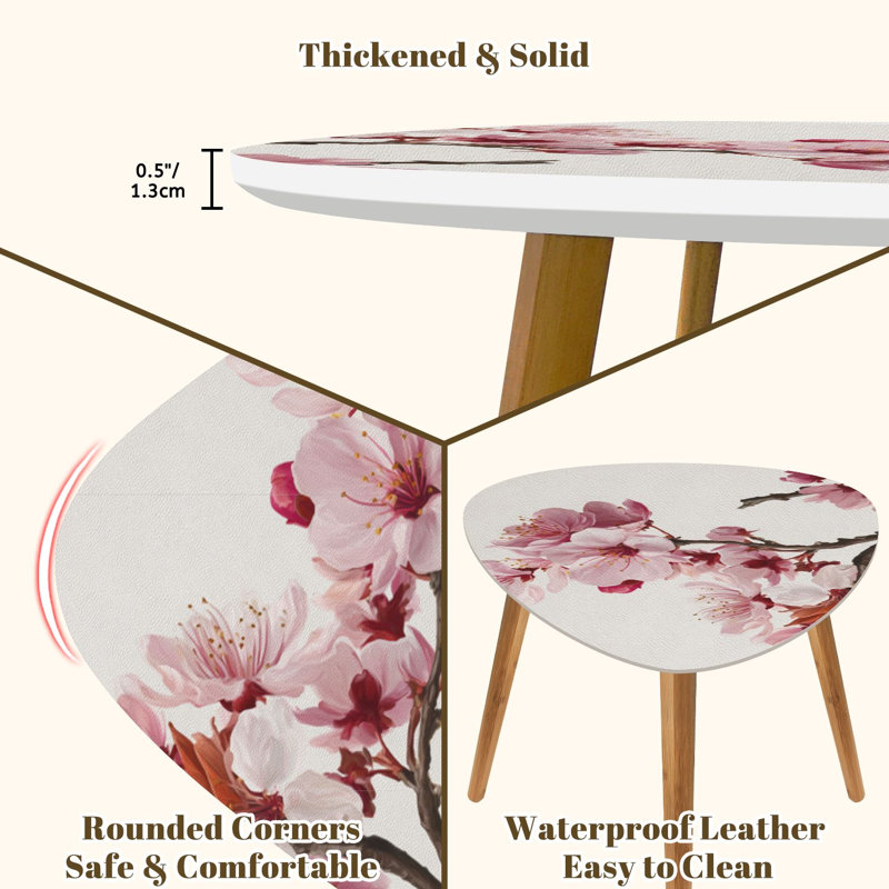 Ensemble de 2 tables basses gigognes Triangle