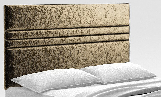 Elsa Upholstered Velvet Headboard, Small Single, Truffle