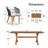 Braylin 8 - Person Wicker Patio Dining Set with Rectangular Table , Cushions Included