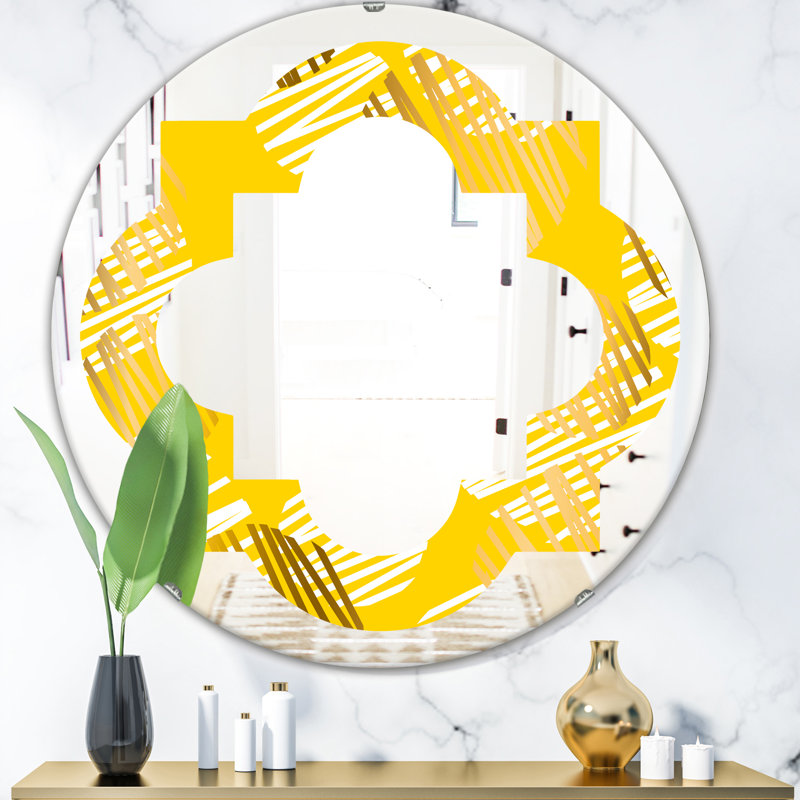 Miroir mural Quatrefoil, H 31,5 po x l po