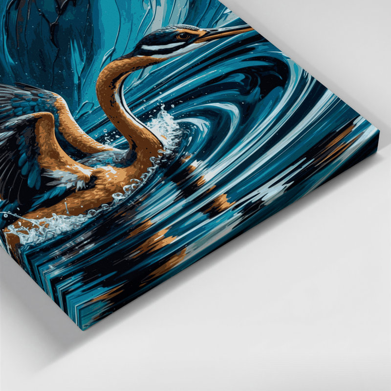 Art mural gris sur toile faune, H 11 po x l 14 po