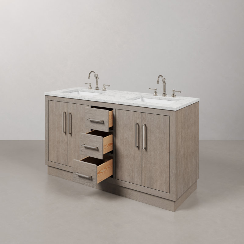 Hugo 60'' W Vanity, Chrome