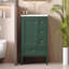 Meuble-lavabo 30 po avec lavabo en céramique, armoire de rangement moderne à cadre en bois massif, 3 tiroirs