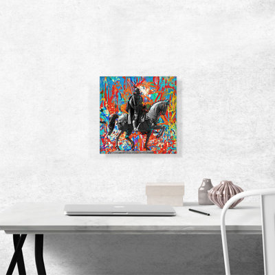 «Skanderbeg Monument George Castriot Albania Graffiti», impression sur toile tendue
