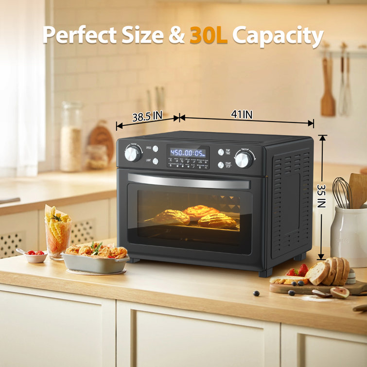  CKOZESE 8-In-1 Smart Toaster Oven Air Fryer Combo, 6