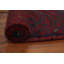 Tapis de couloir rouge en laine de conception unique 8 pi 1 po x 1 pi 11 po