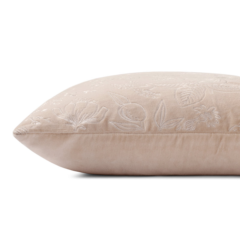 Coussin Rifle Paper Co. x Loloi Colette, Duvet, Beige