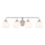 Luminaire suspendu 4 lumières Meridian en nickel brossé Meridian-1028480141