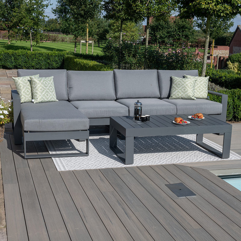 Dawana with Cushions, Grey, Dark Grey