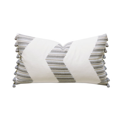 Housse de coussin et insert décoratif brodé Cisero par Thom Filicia Cisero