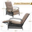 Chaise de patio inclinable avec coussins-2002121057