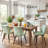 Upholstered Dining Chairs Faux Leather Side Chair With Metal Frame-892665397