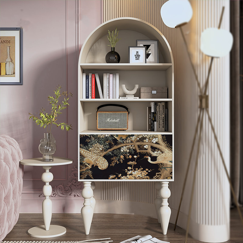 Bibliothèque française de style rétro, Crème, crème