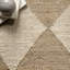 Godelinde Diamond Checkerboard Jute Natural Area Rug-1779672449