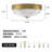 3-Light Modern Clear Glam Glass Flush Mount