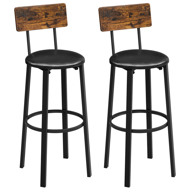 Marcel Upholstered Counter Stool with Metal Frame