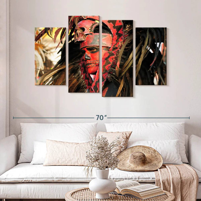 Aztec Dancer, 32" H x 52" W