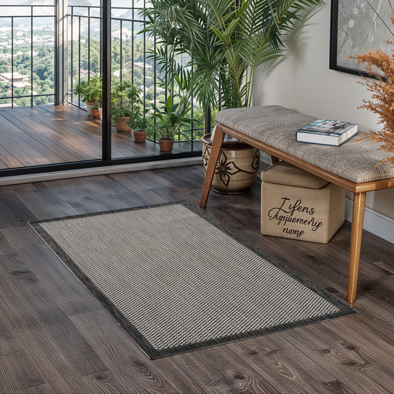 Quinnesec Area Indoor/Outdoor Rug, Rectangle 80 x 150cm