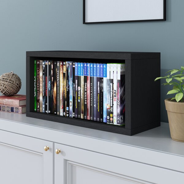 FILM CD DVD Storage Shelf for Wall, 34 Inch Cube Storage Media