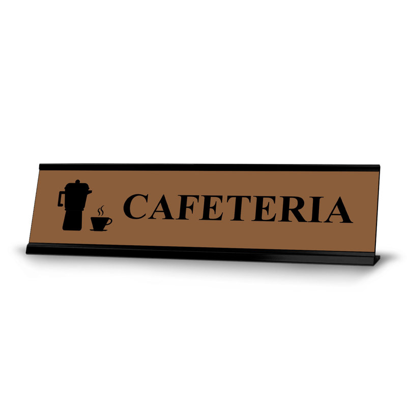 Enseigne de bureau Cafeteria