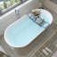 Iris 59" x 29.5" Freestanding Soaking Acrylic Bathtub-83841426