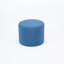 Blue Linen Upholstered Round Ottomans, 2 In 1 Nesting Design For Space, 41 Function As Footstool, Coffee Table, Bench & Storage, Frame And High Foam, Easy To Clean Compact Foam Maintain