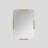 Modern Gold Metal Wall Mirror, 19.7 x 27.6 inches | 100% Durable Metal Construction | Sleek Design Perfect for Entryway, Living Room & Bedroom | Easy Wall Mounting | Stylish Accent for Any Home Decor