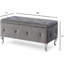 Banc de rangement avec repose-pieds Glam-1072714235