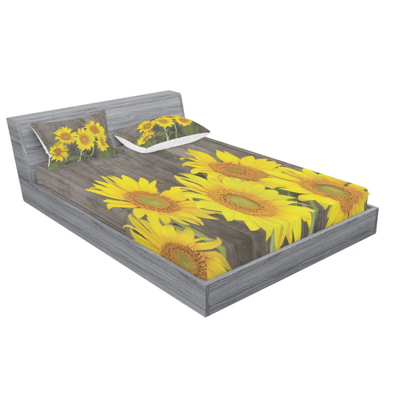 Microfiber Sheet Set, Queen Sheet Set with Fitted Sheet